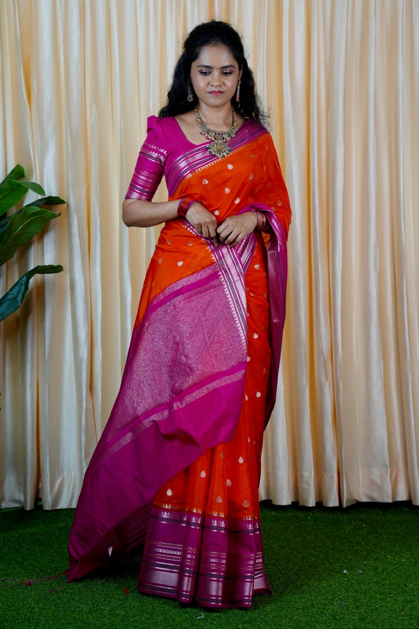 Premium warm silk saree🥳✅