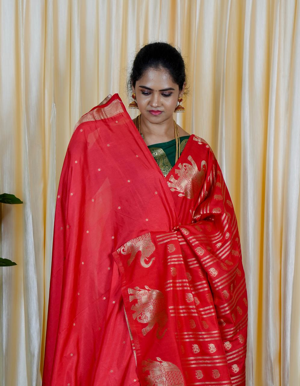 Premium soft silk saree sold❌