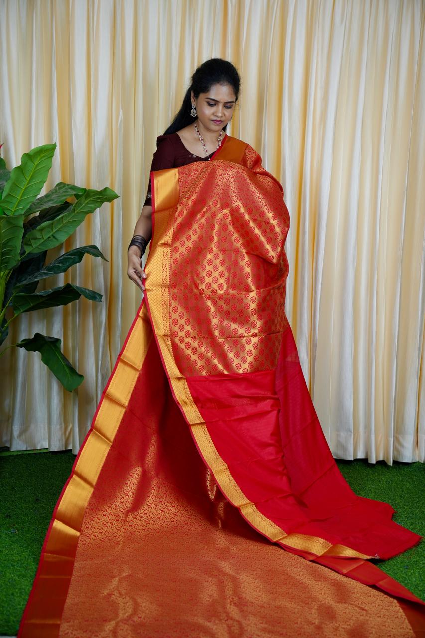 Bridal semi soft silk🍏🍄