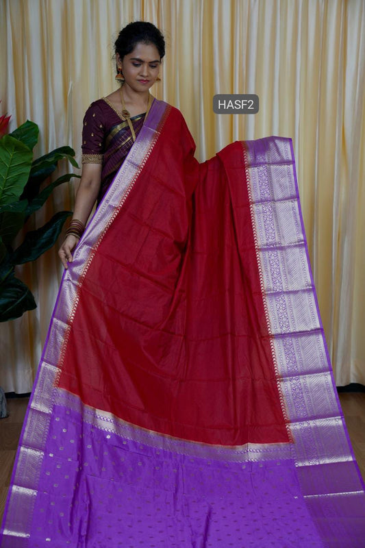 Warm silk sarees in half and half collections🥰🥳