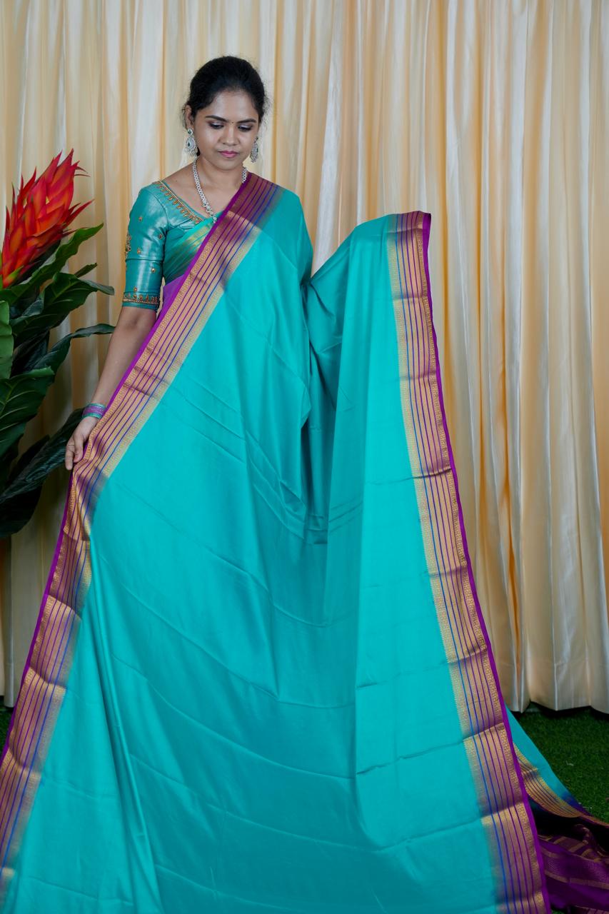 Mysore crepe silk sareeš„³