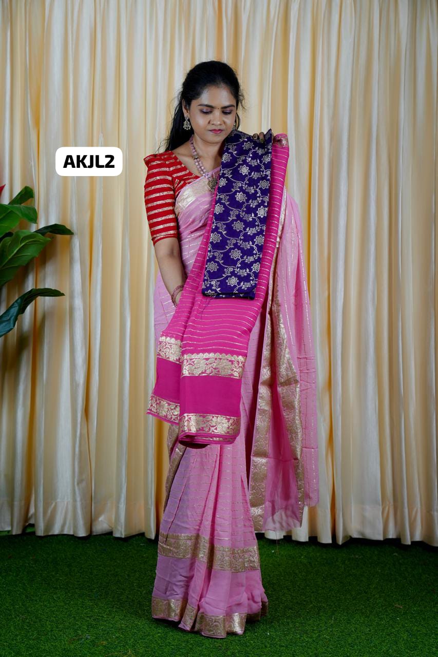 Viscose georgette sarees🥰🥳