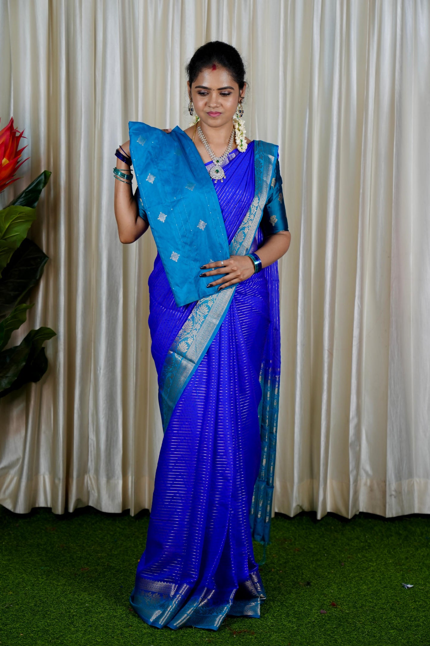 Mysore Crepe Silk Saree 🥳