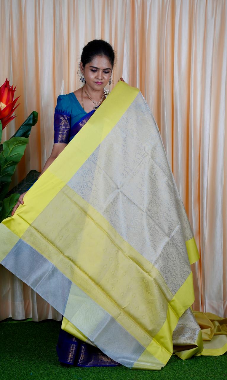 Katan silk saree silverš„°š