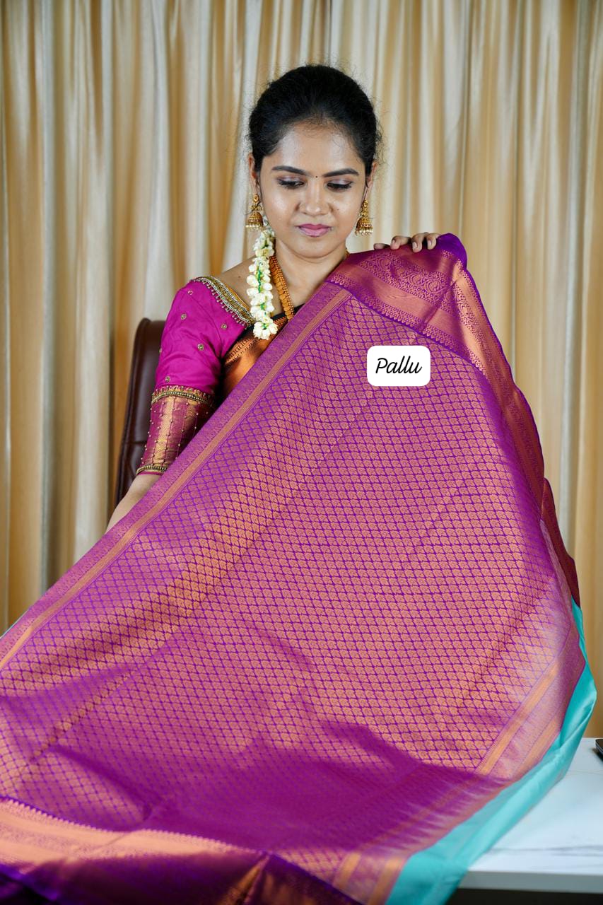 Premium Bridal semi kanchi Silk Sareeš„³