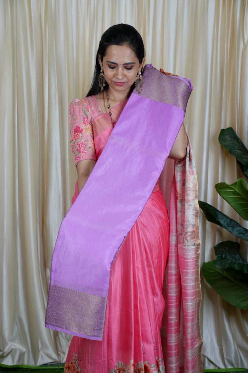 Warm silk saree with small border🥰😎