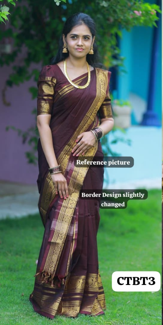 Kanchi cotton saree๐๐
