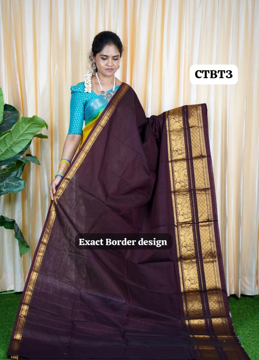 Kanchi cotton saree 🥰😎 (slight design change)prebook 25 days