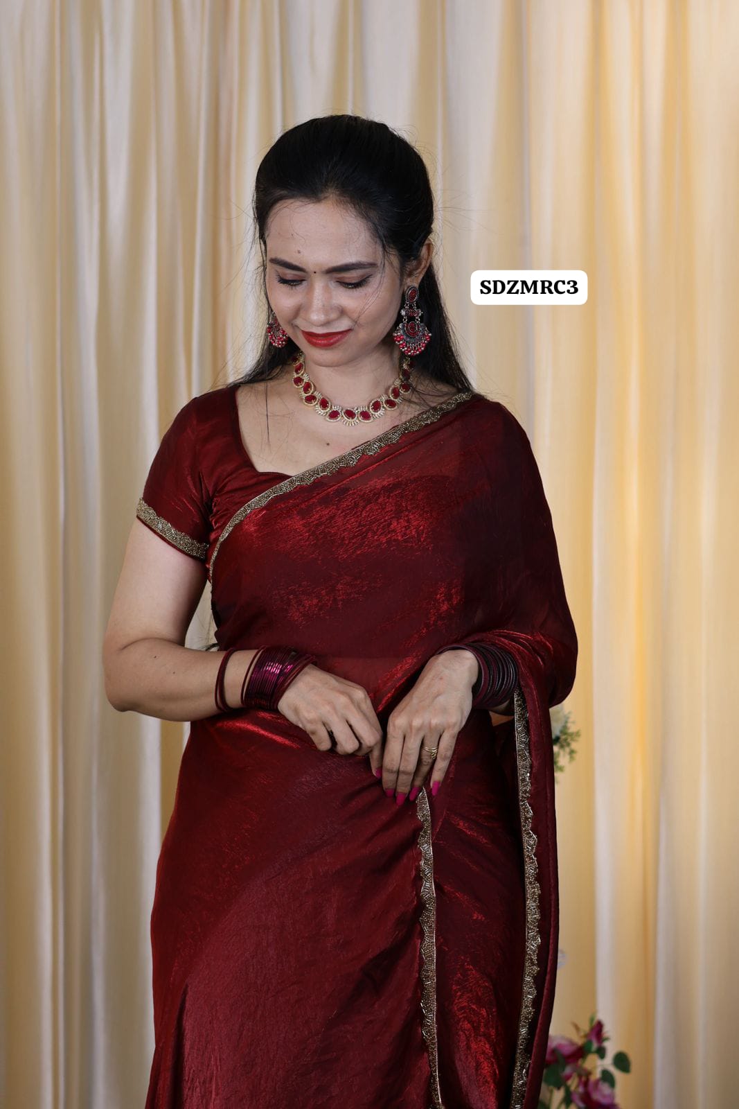 Metallic space silk saree Aadi offer🥳✅