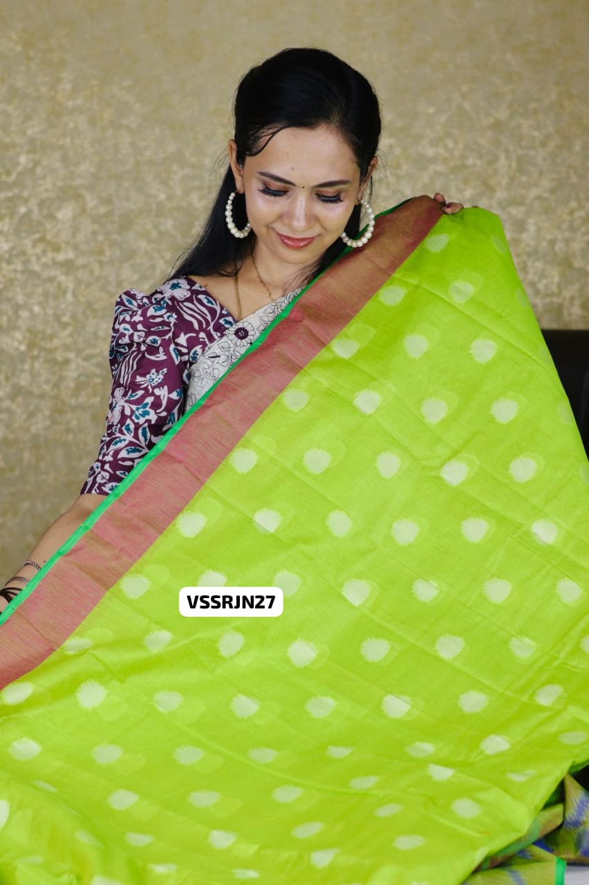 Aadi Offer š¤©Semi silk cotton sareeš¤