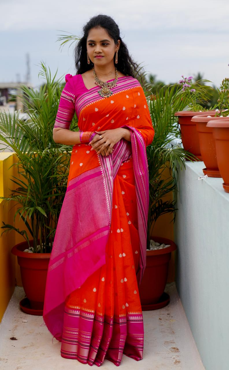 Premium warm silk saree🥳✅