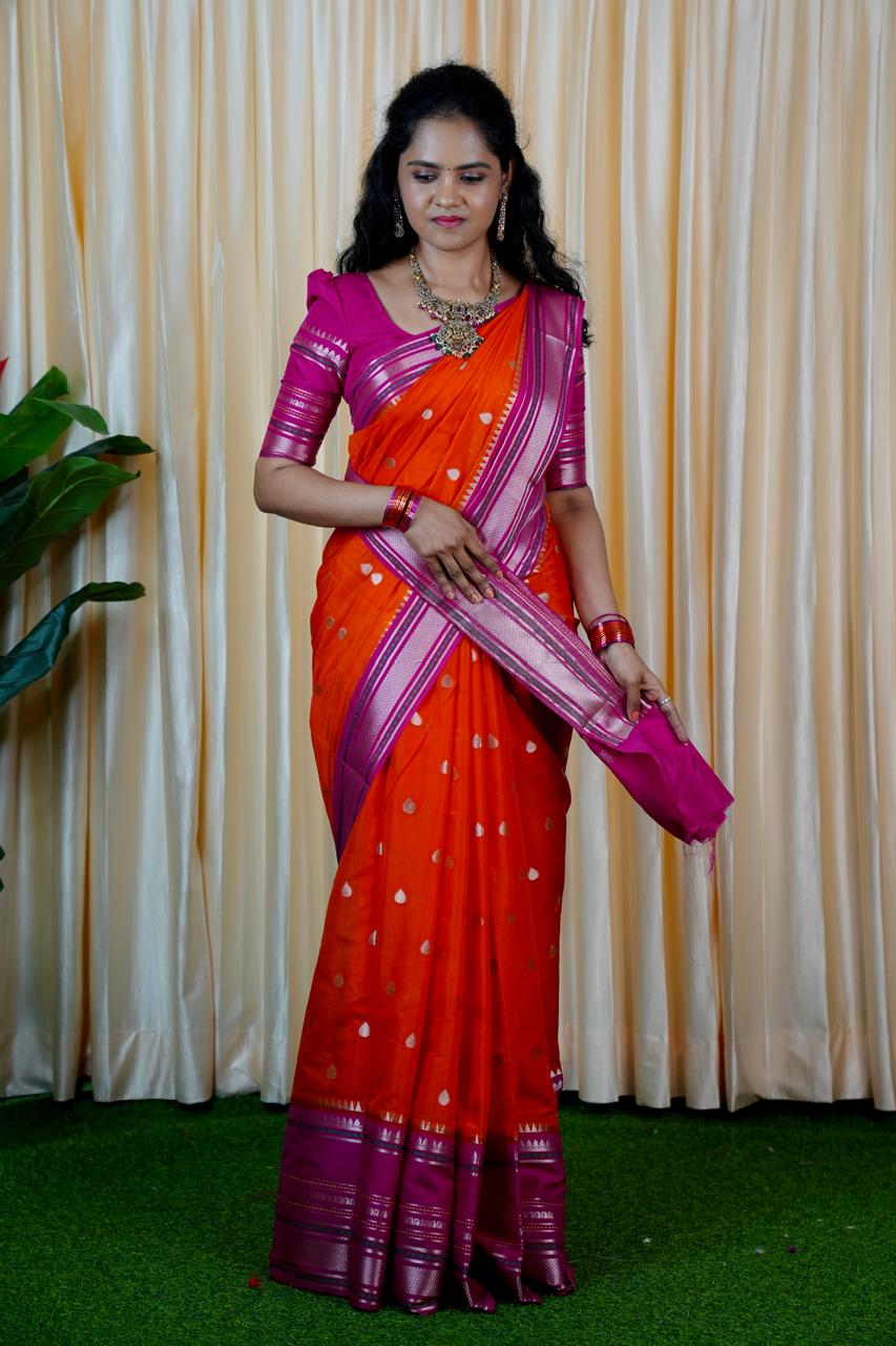 Premium warm silk saree🥳✅