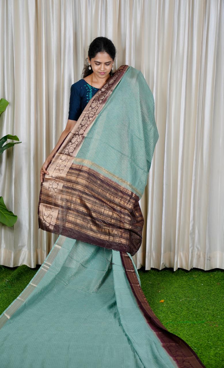 Mysore Crape Silk Saree 🥳