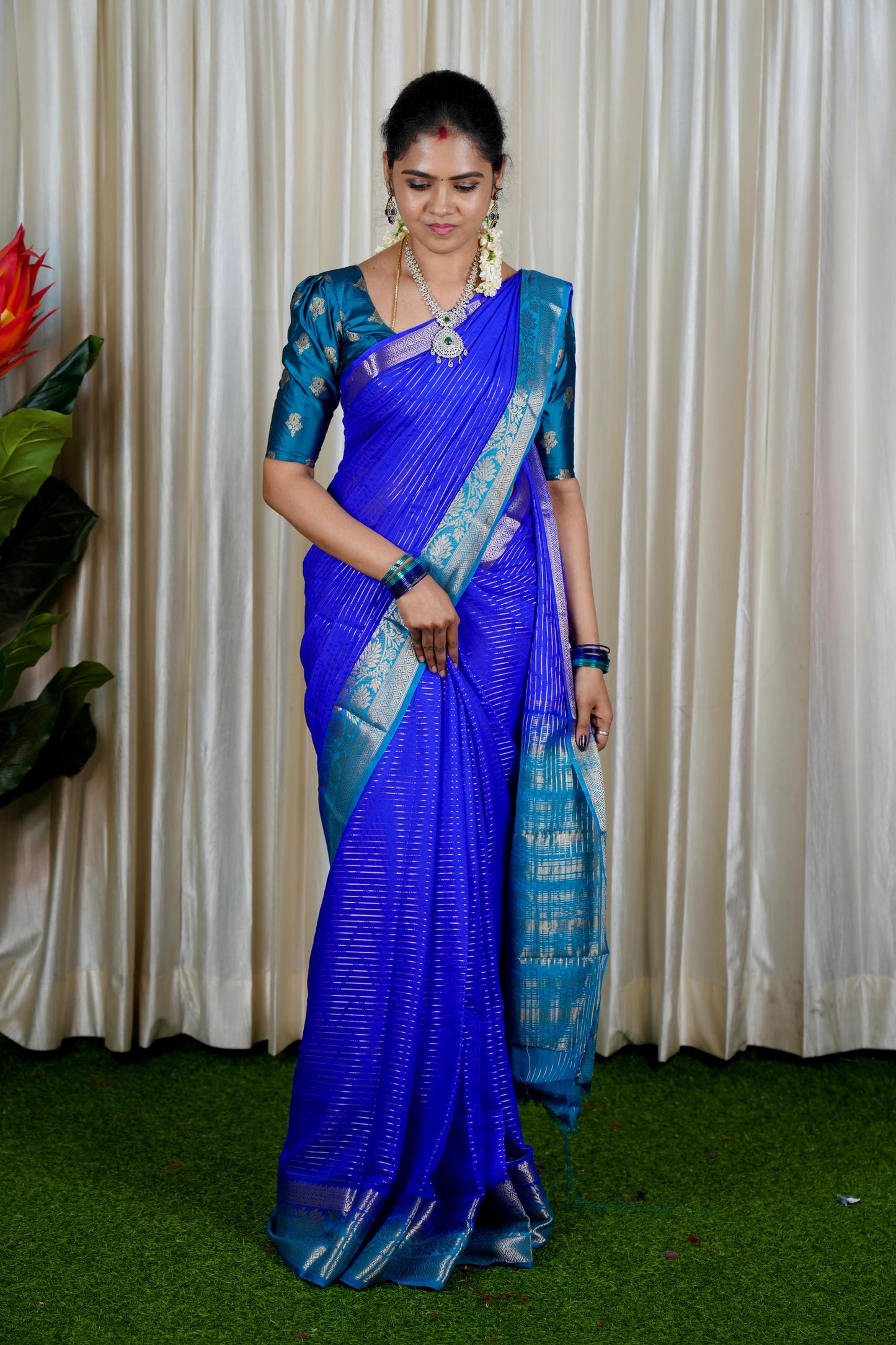 Mysore Crepe Silk Saree 🥳