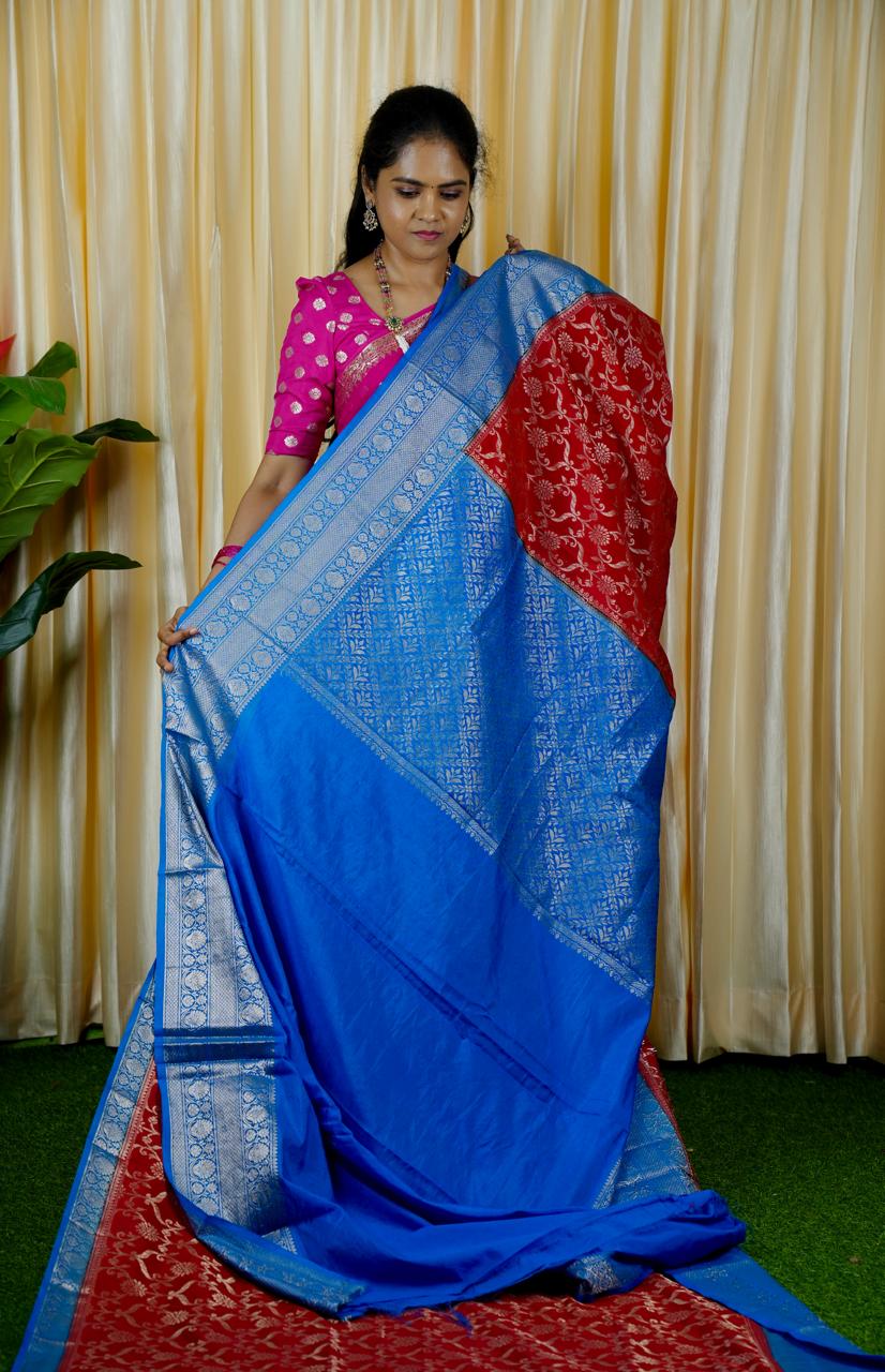 Banarasi semi silk sareeš„³