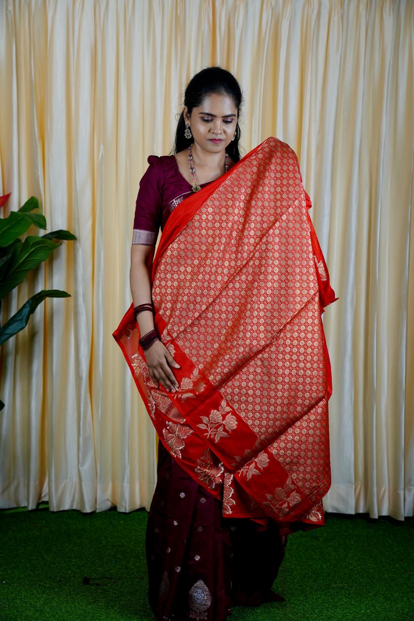 Soft warm Silk Saree 🥰🥳