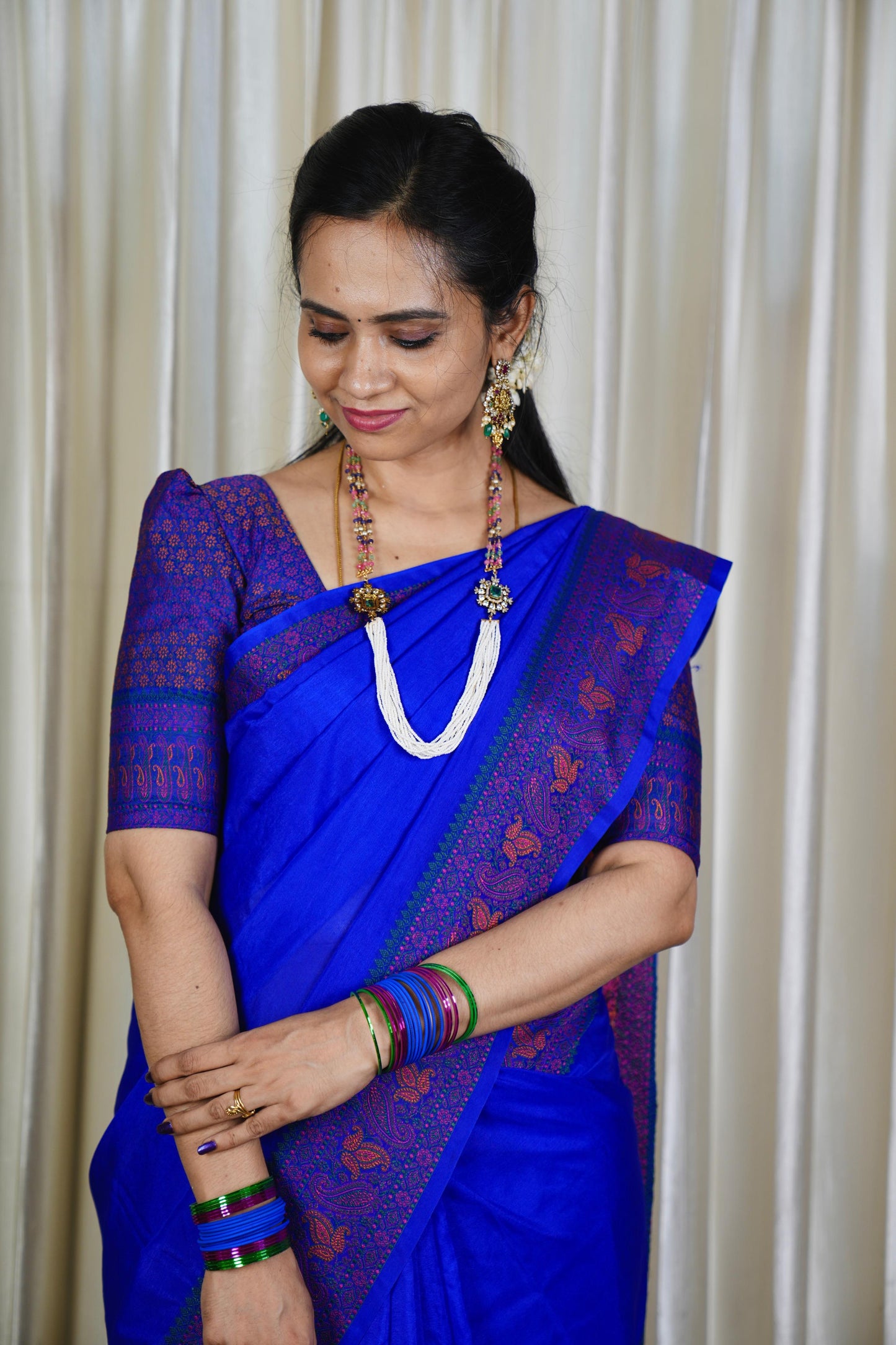 Warm Silk With Embroidery Border 🥳🥰