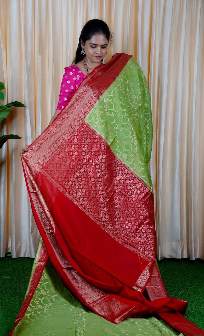 Banarasi semi silk sarees 🥰🥳