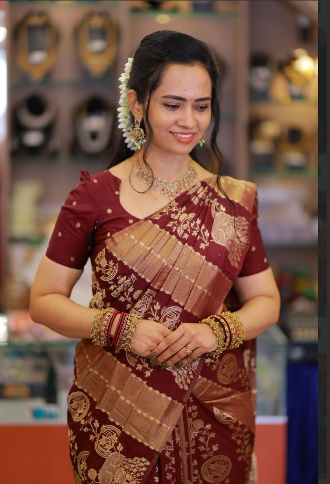 Semi silk saree😍😎🥰😎📚⛳️