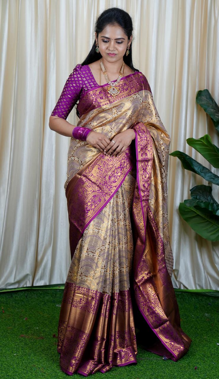 Kanchi Inspired Semi Silk 🥳