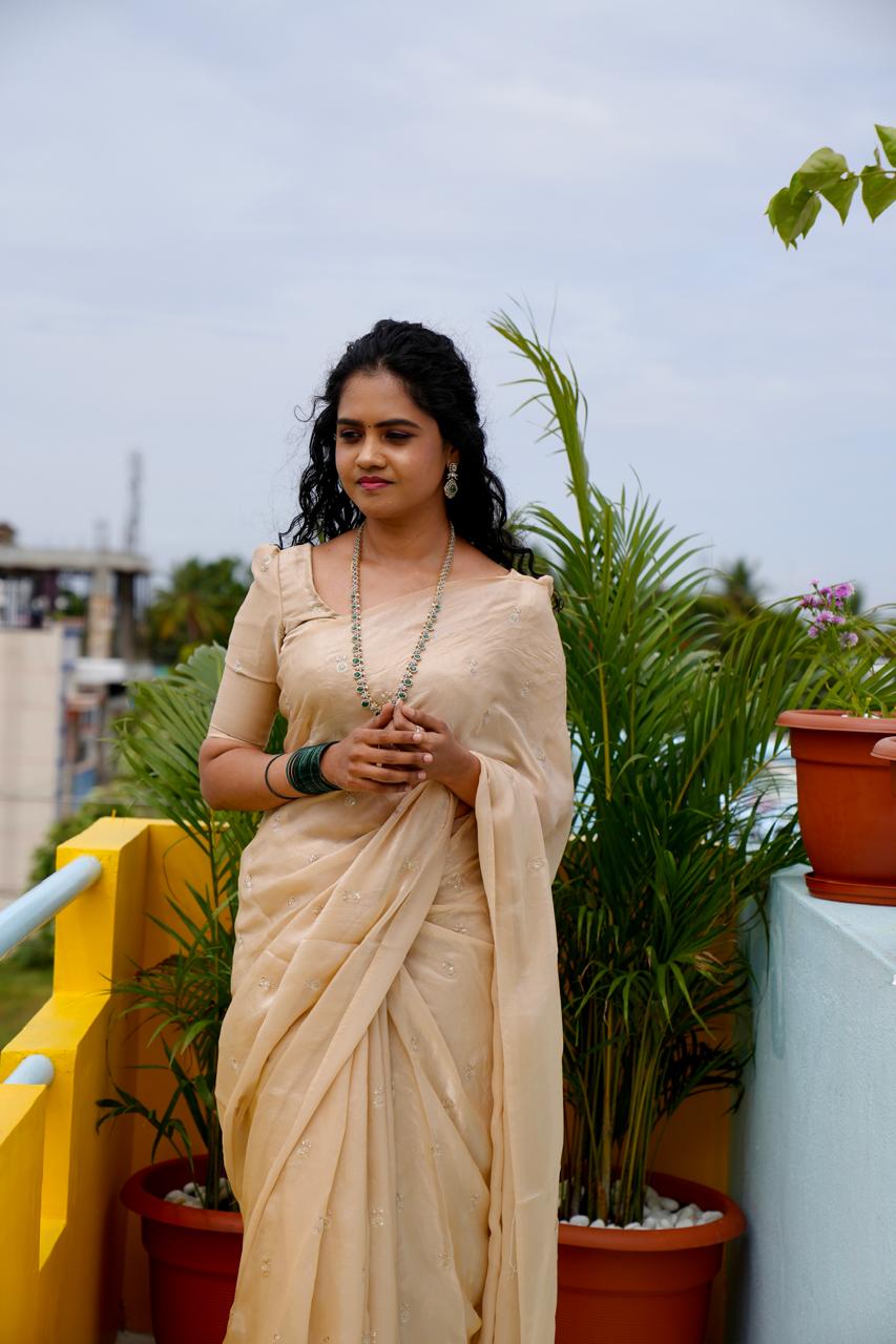 Space silk sarees🥳with same blouse
