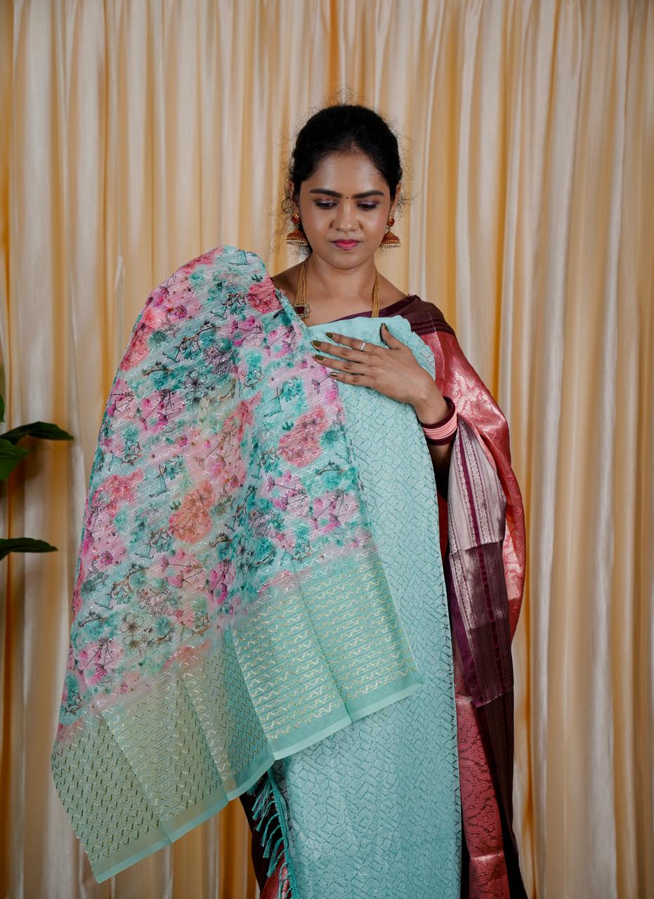 Designer net saree 🥰🥳