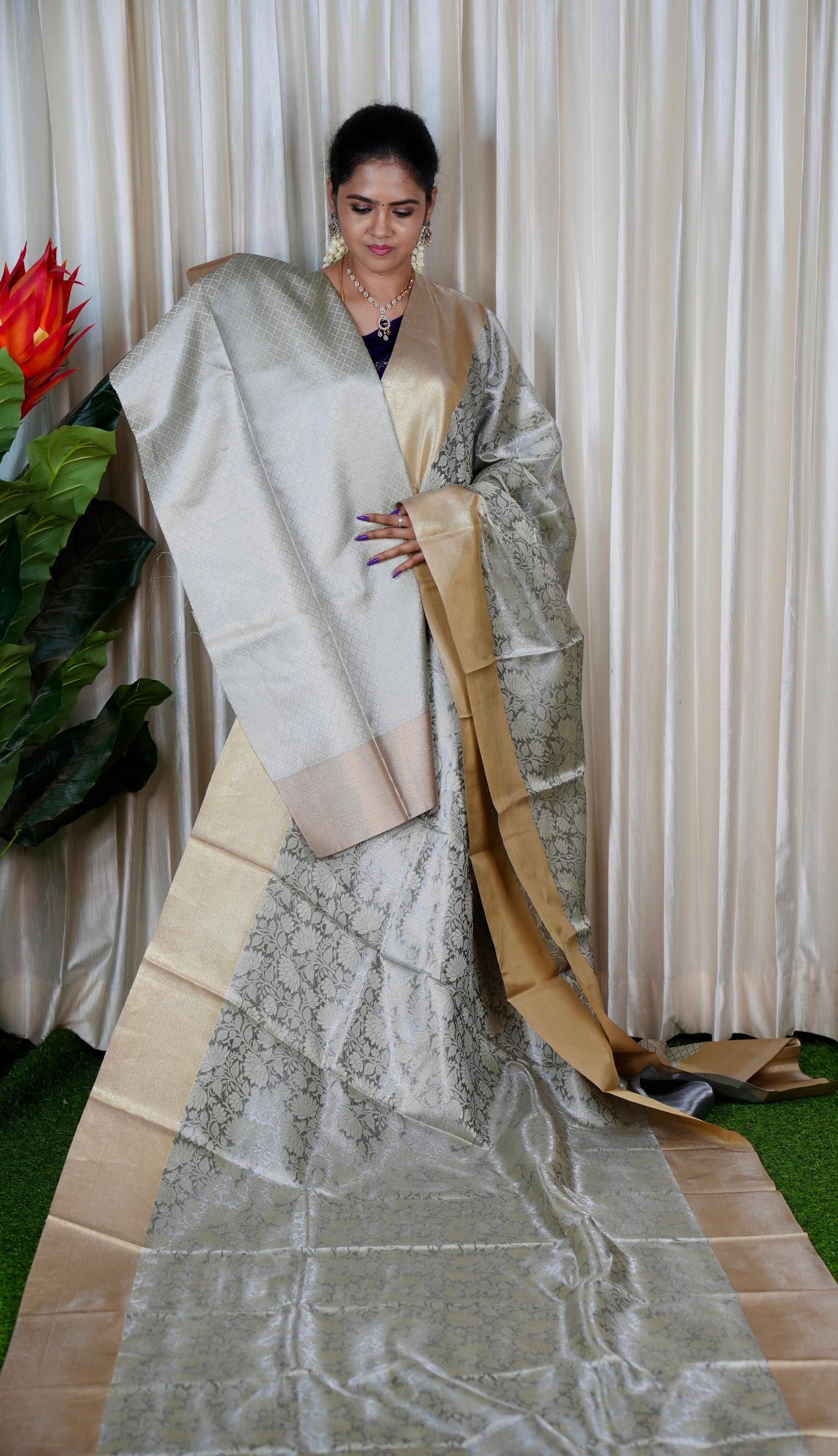 Aadi offer🌹Mrs. Nita Ambani Inspired soft katan saree🥰😎moon