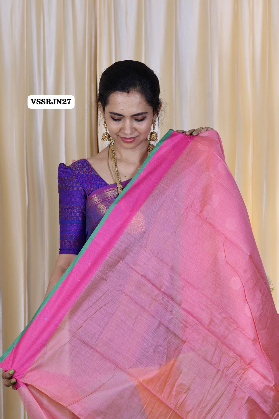 Semi silk cotton saree❌️