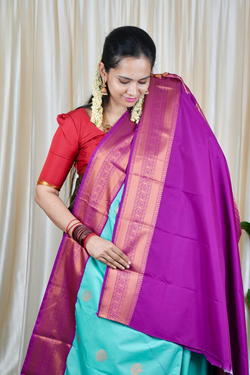 Premium Bridal semi kanchi Silk Sareeš„³