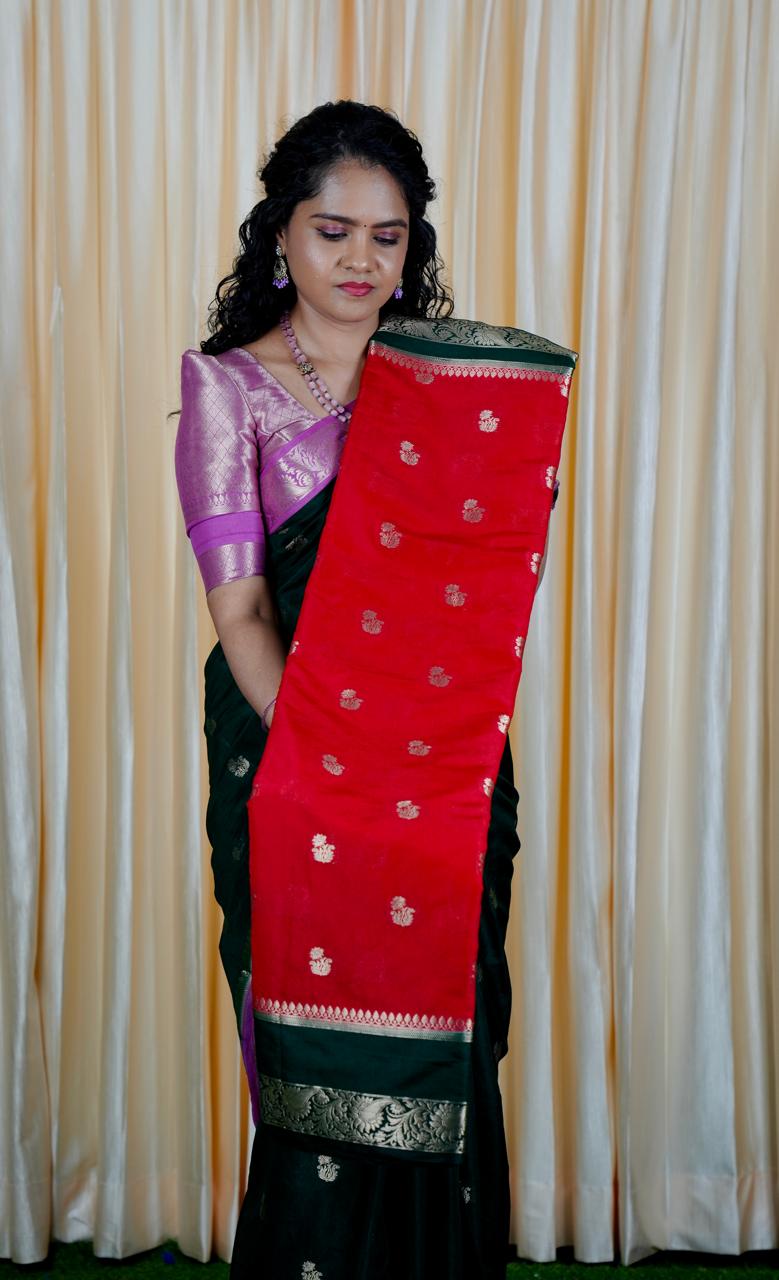 Premium warm silk saree 🥳