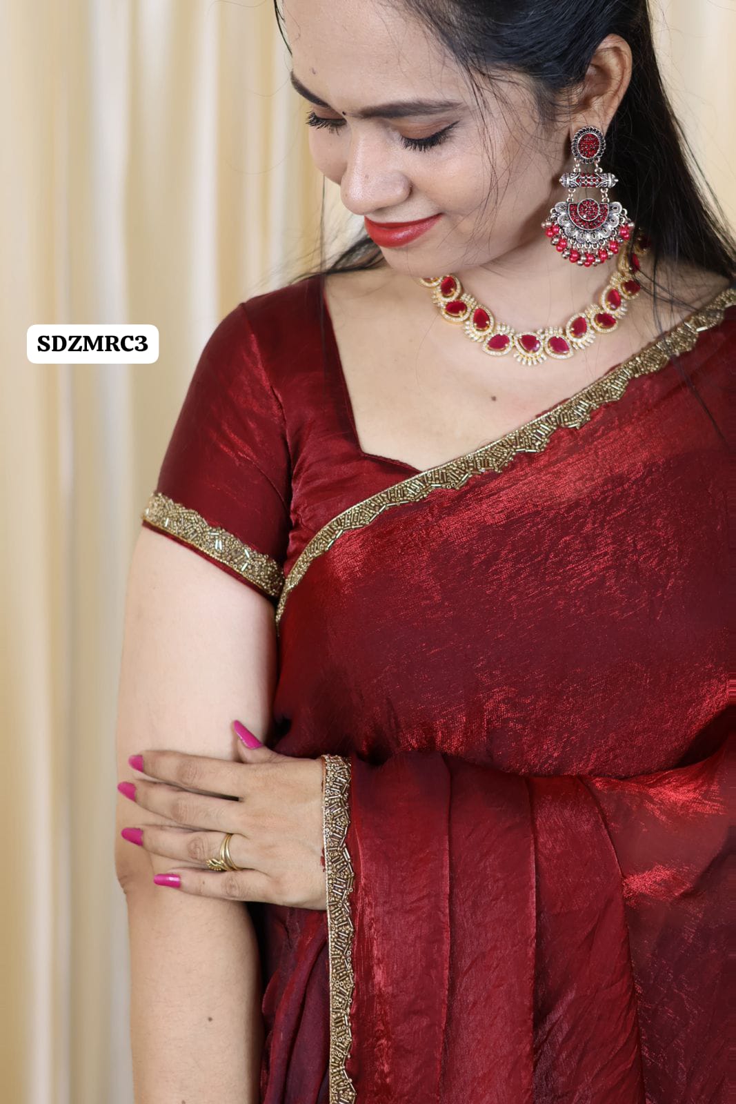 Metallic space silk saree Aadi offer🥳✅