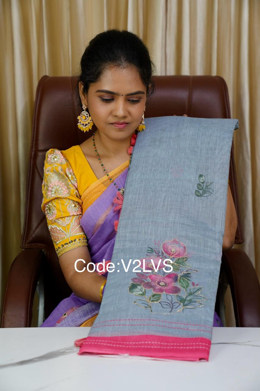 Lenin cotton saree 🥰😎