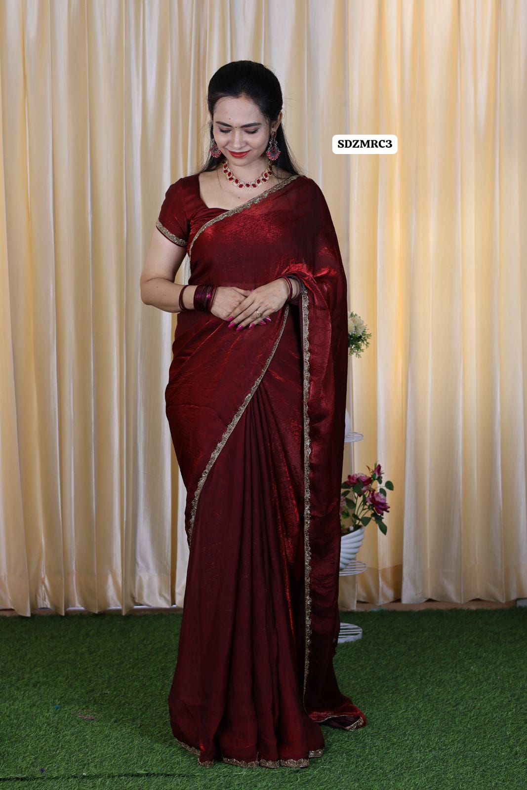 Metallic space silk saree Aadi offer🥳✅