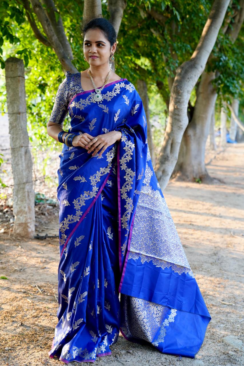 Premium Border Less Soft Silk Saree❌