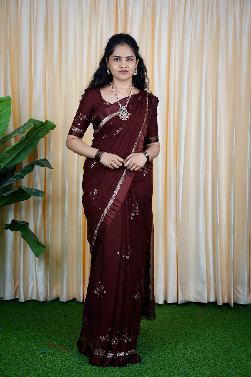 Viscose georgette sareeš„³