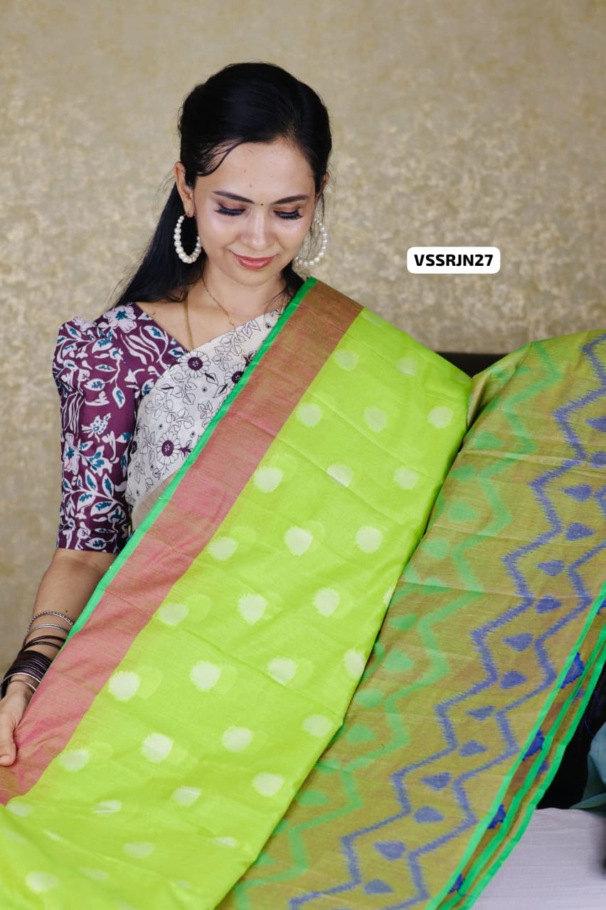 Aadi Offer š¤©Semi silk cotton sareeš¤