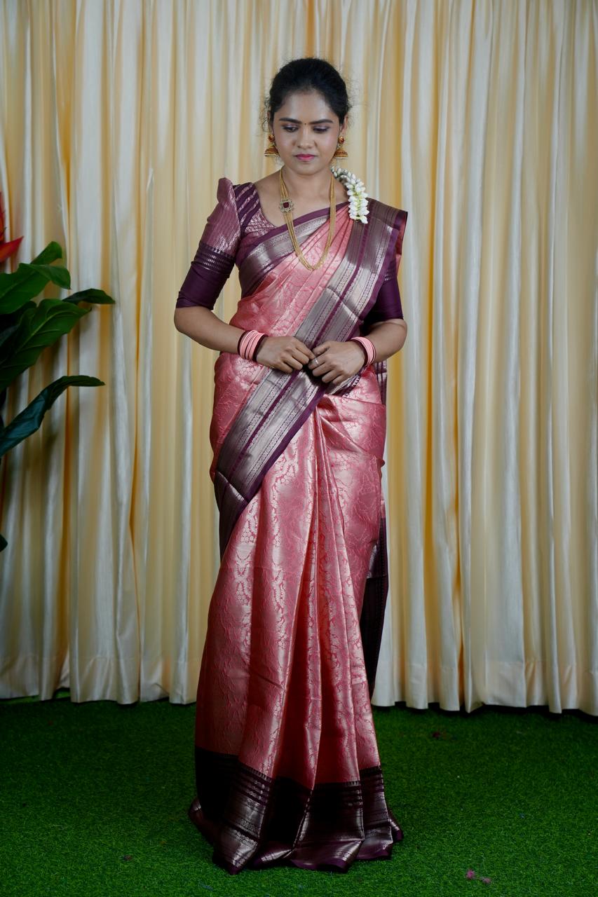 Soft katan tissue saree🍄🥳