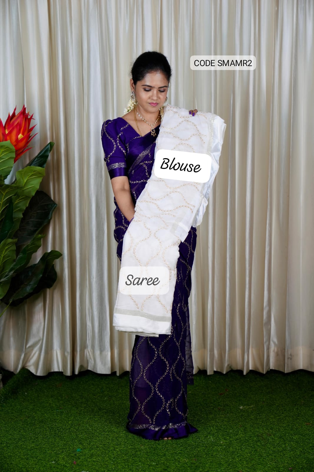 Pure georgette sarees with chumky work 🥳
