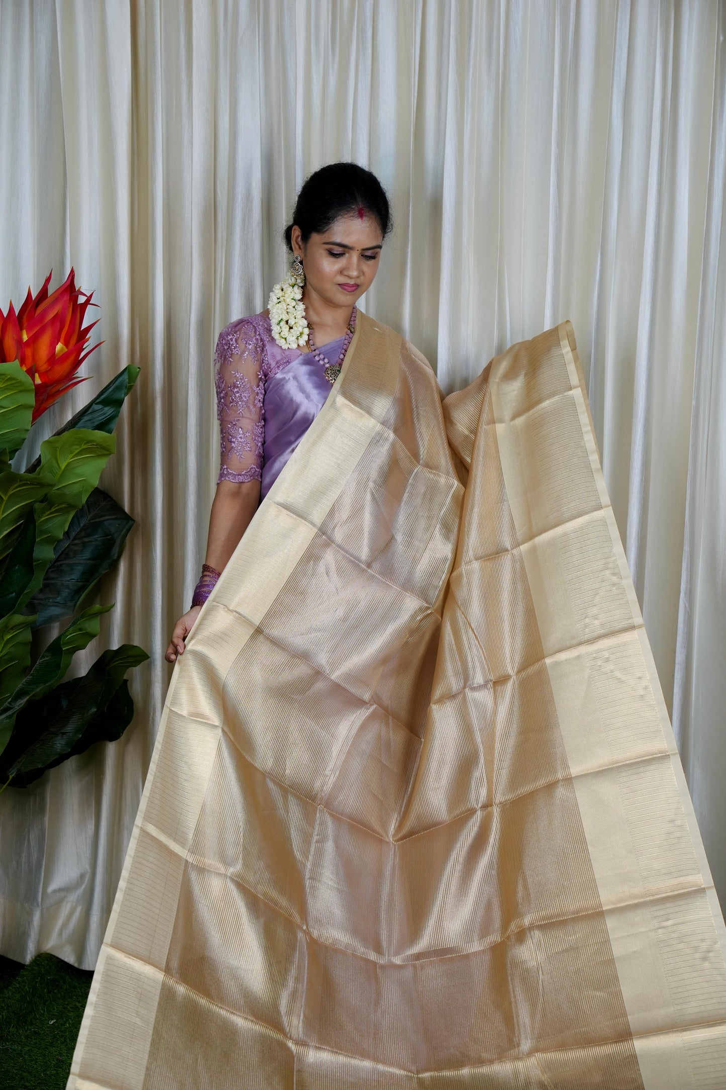 Nayanthara inspired saree shade 5š„°š