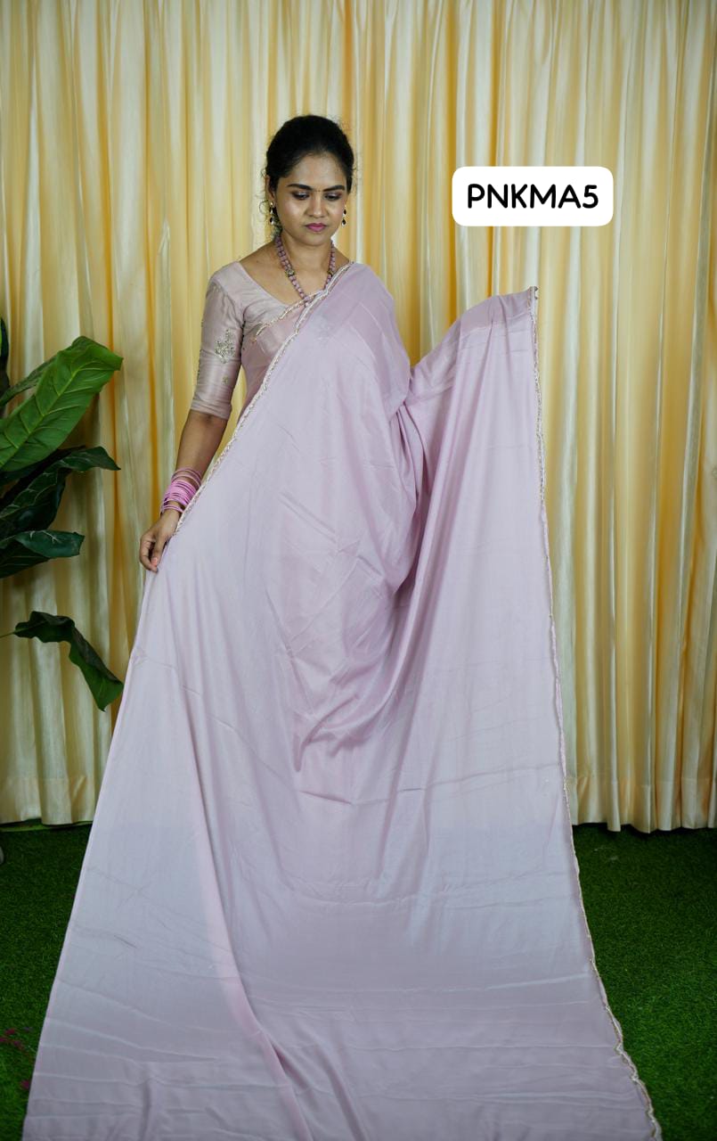 Shimmer sarees with beeds 🥳🥰