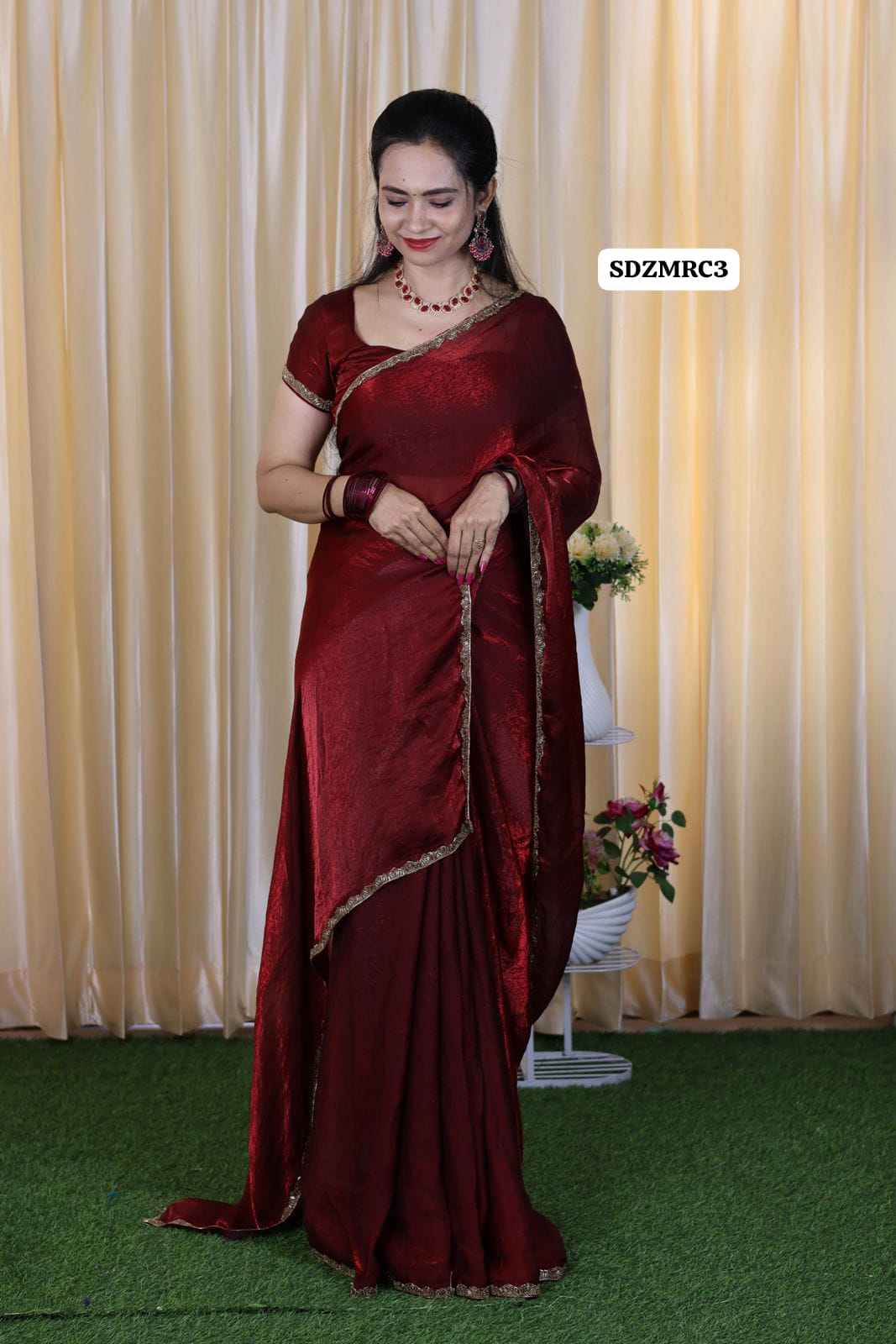Metallic space silk saree Aadi offer🥳✅