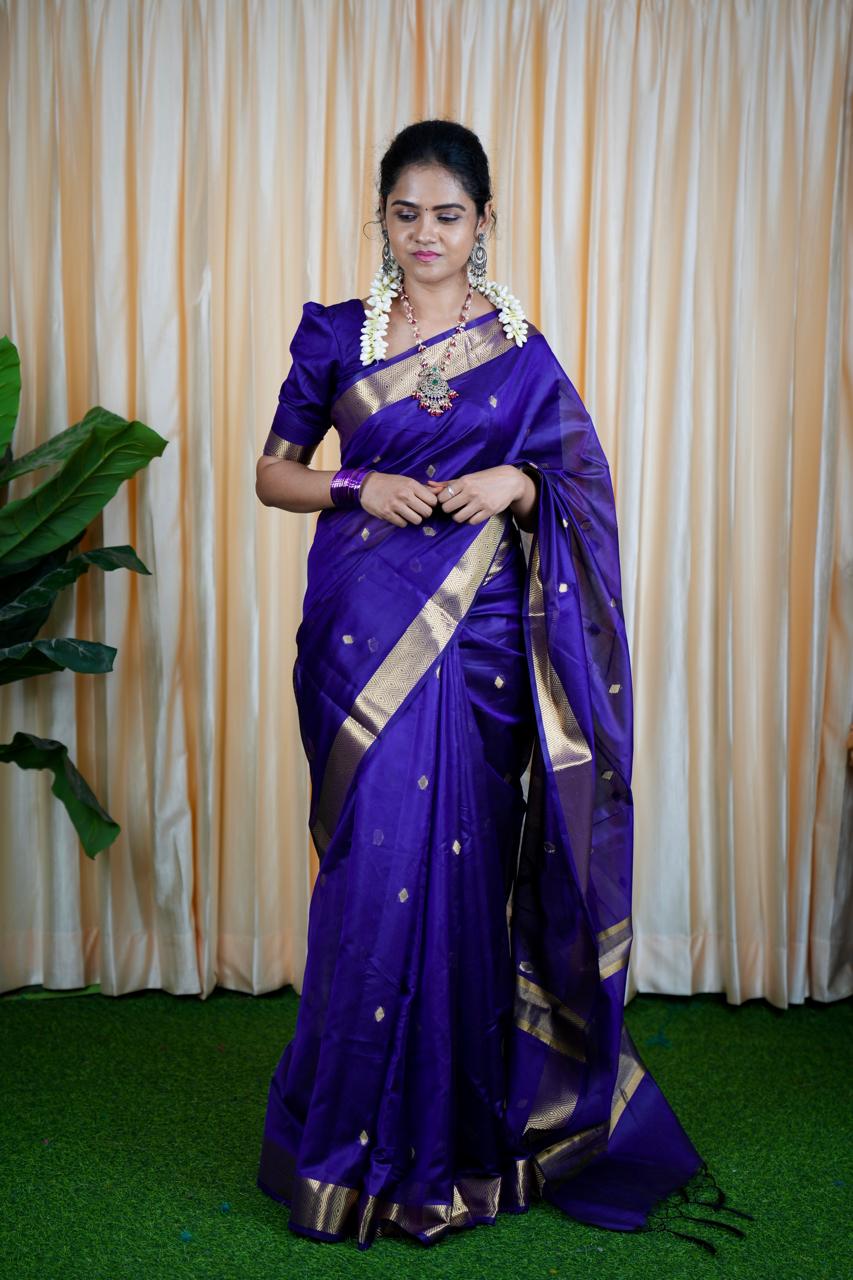 Nayanthara saree(Exact colour) (Deep Purple) 🍄✅