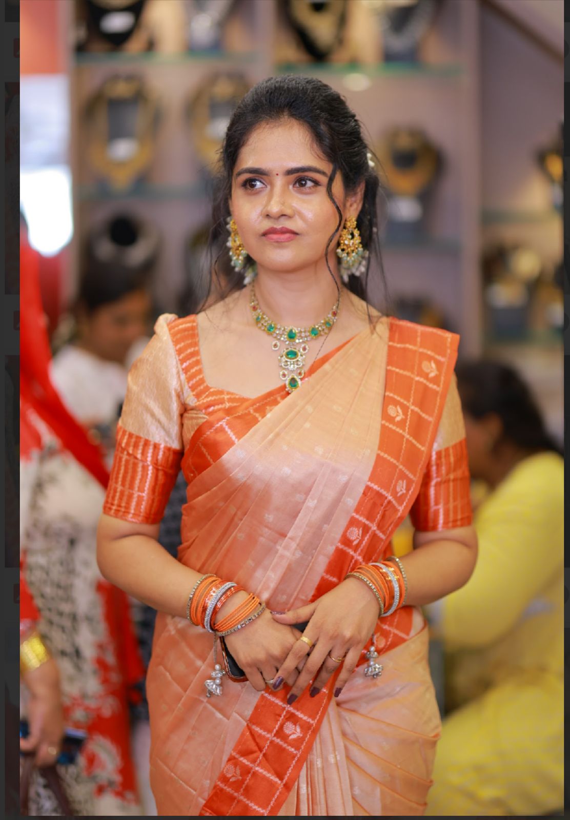 Kanchi Semi silk saree 🥰😎📚✅⛳