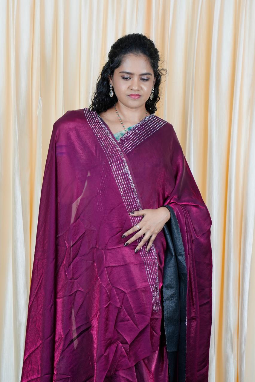Premium space silk sareešš„³