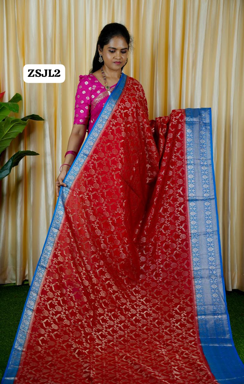 Banarasi semi silk sareeš„³