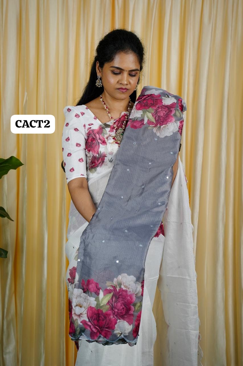 Chanderi cotton saree 🥳