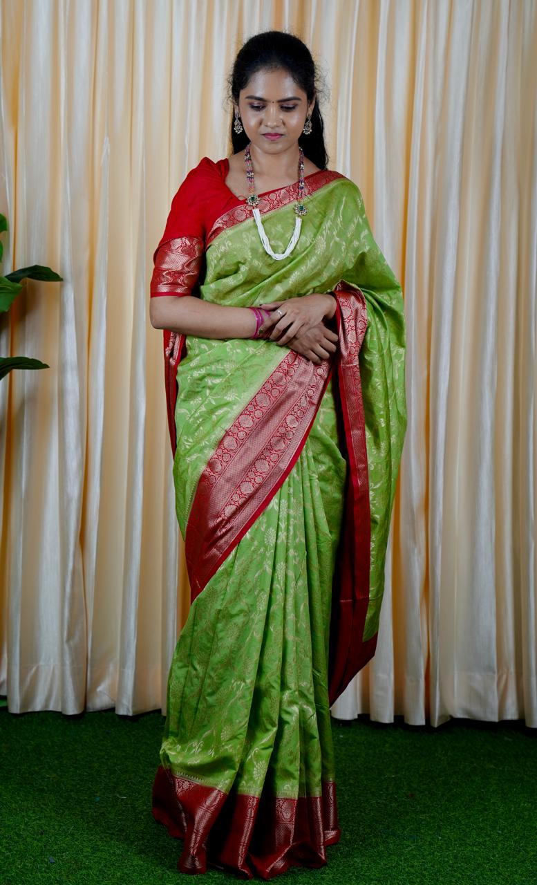 Banarasi semi silk sarees 🥰🥳