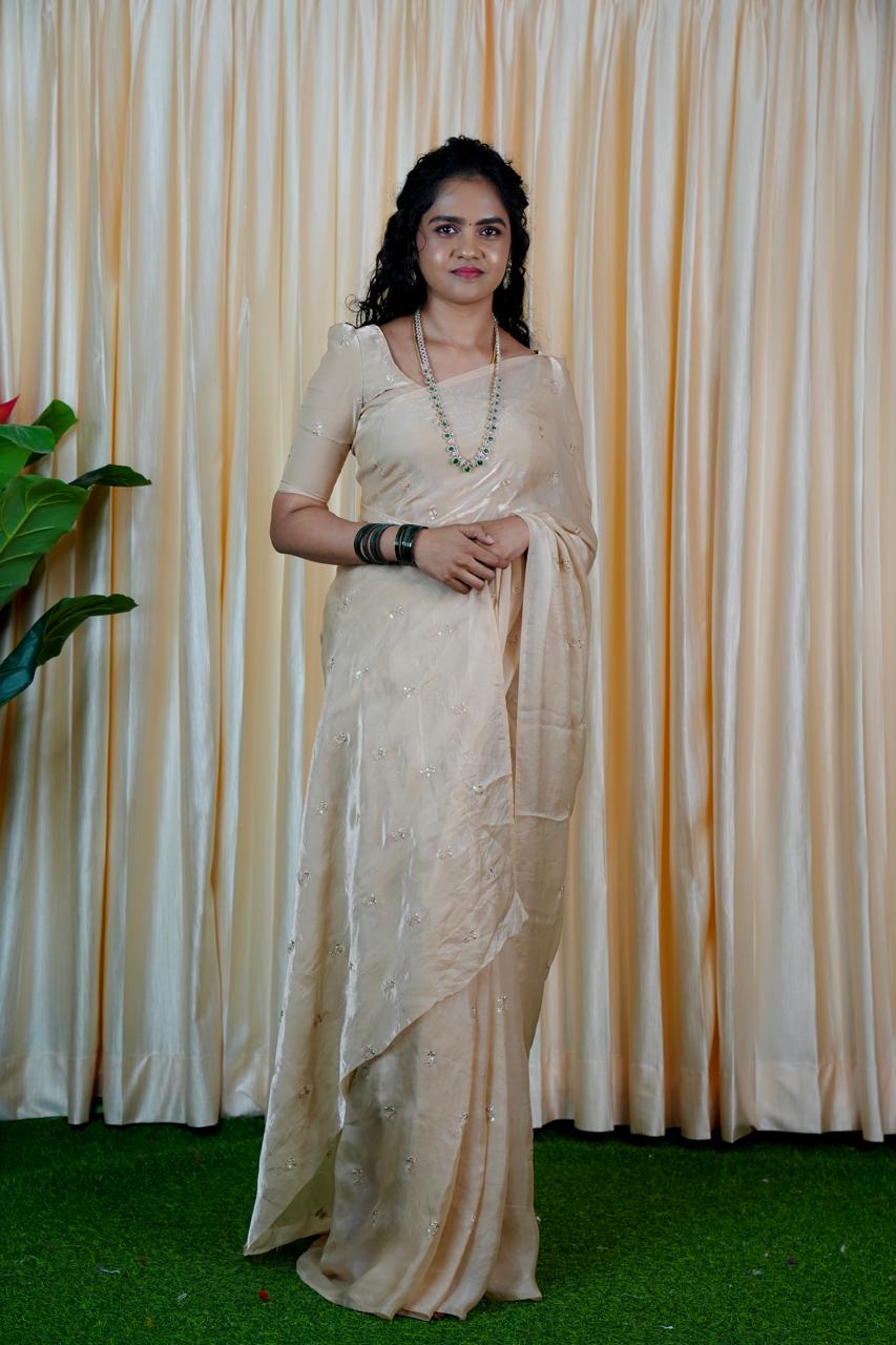 Space silk sarees🥳with same blouse