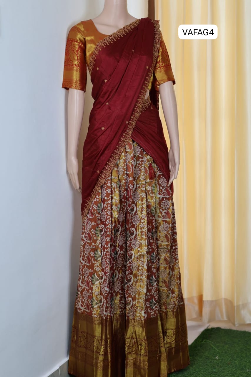 Kanchi semi silk Lehanga❌
