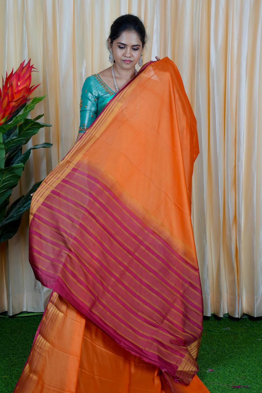 Mysore crepe silk saree 🥳